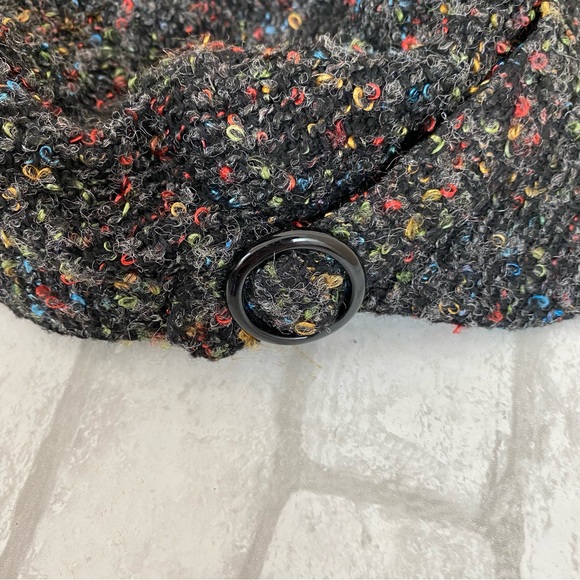 Scala Tweed Cap Hat Cadet Military Y2K Multicolor - Picture 5 of 5